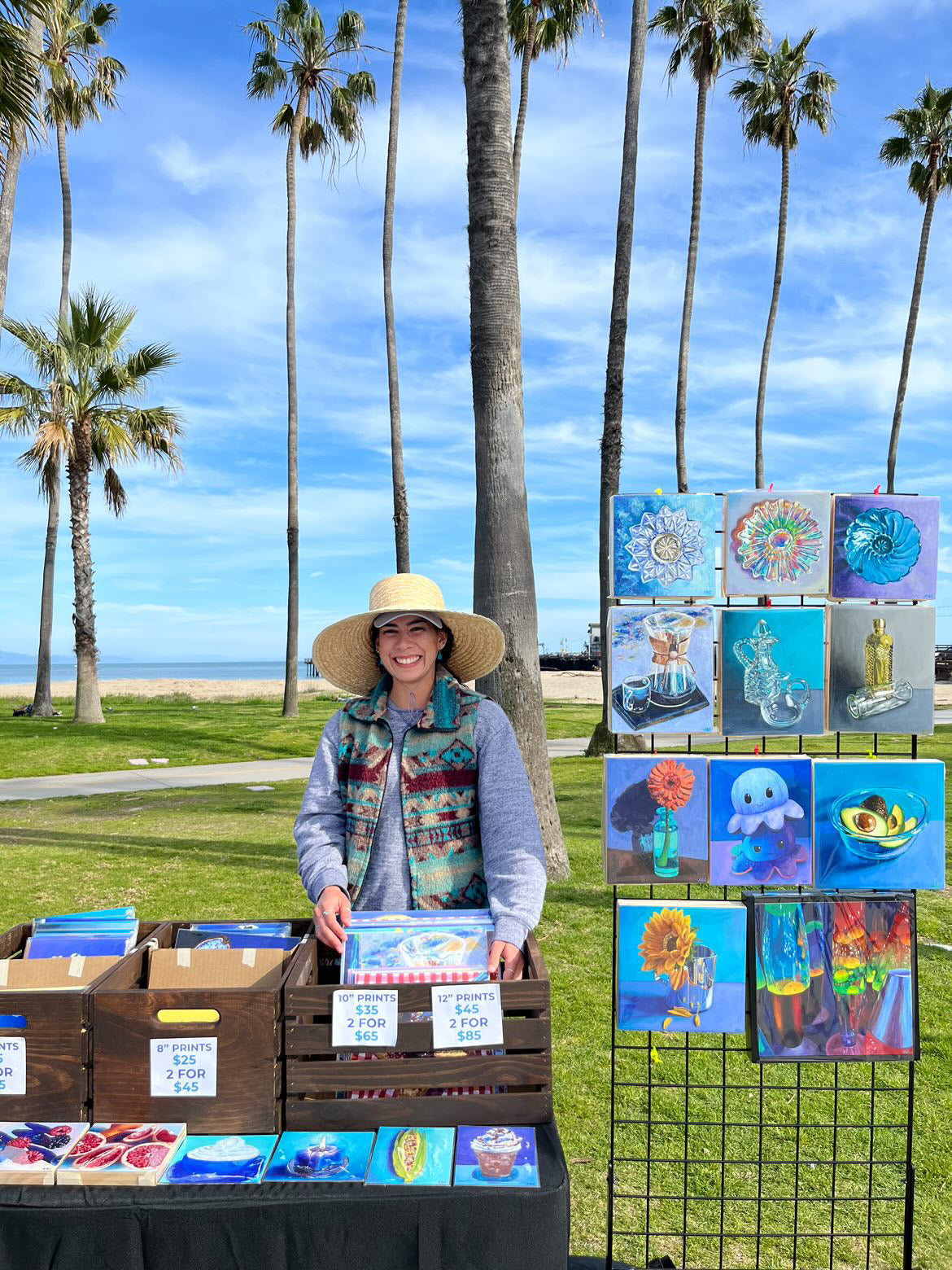 Artist at the Santa Barbara Arts and Crafts Show