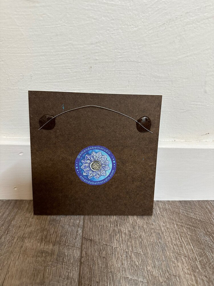 Golden Birthday - 6x6 - oil on panel
