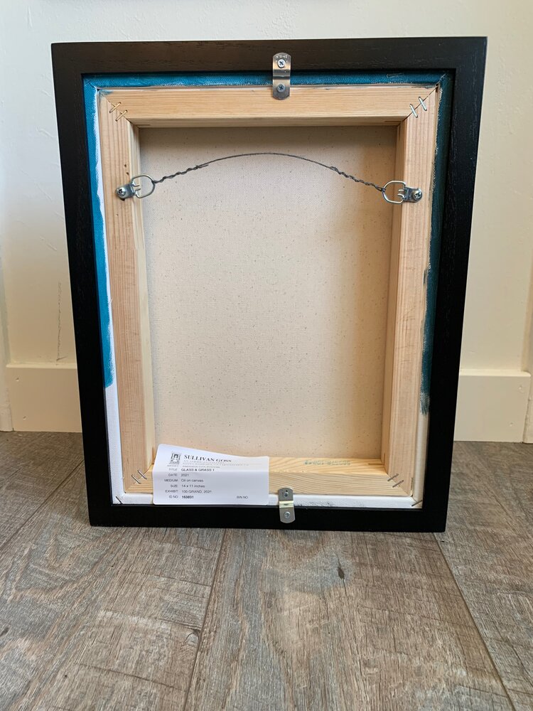 Glass and Grass 1 - 11x14 - oil on canvas