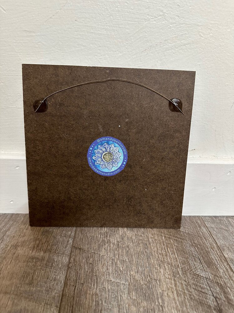 Mason Jar Latte - 8x8 - oil on panel