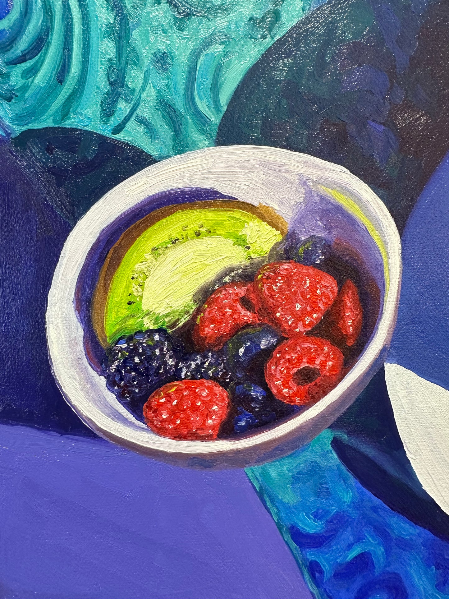 Oatmeal Breakfast - 20x20 - oil on canvas