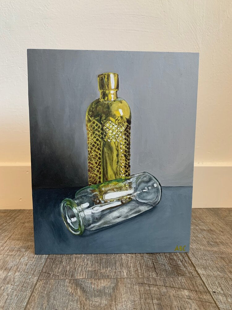 I Can Only See Yellow - 8x10 - oil on panel