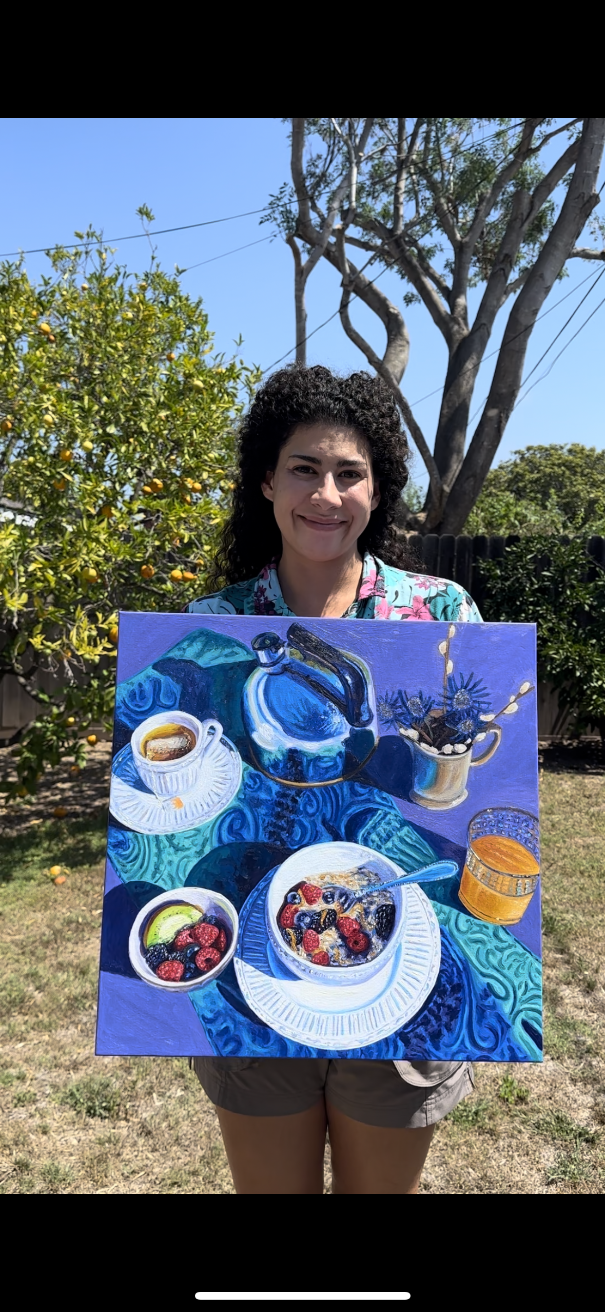Oatmeal Breakfast - 20x20 - oil on canvas