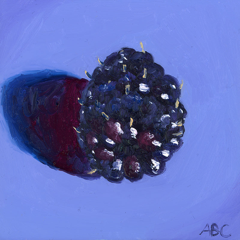 Lil Blackberry - 4x4 - oil on panel