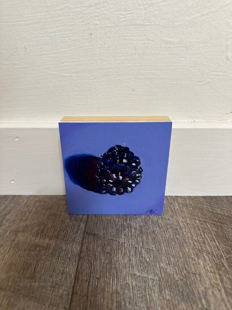 Lil Blackberry - 4x4 - oil on panel
