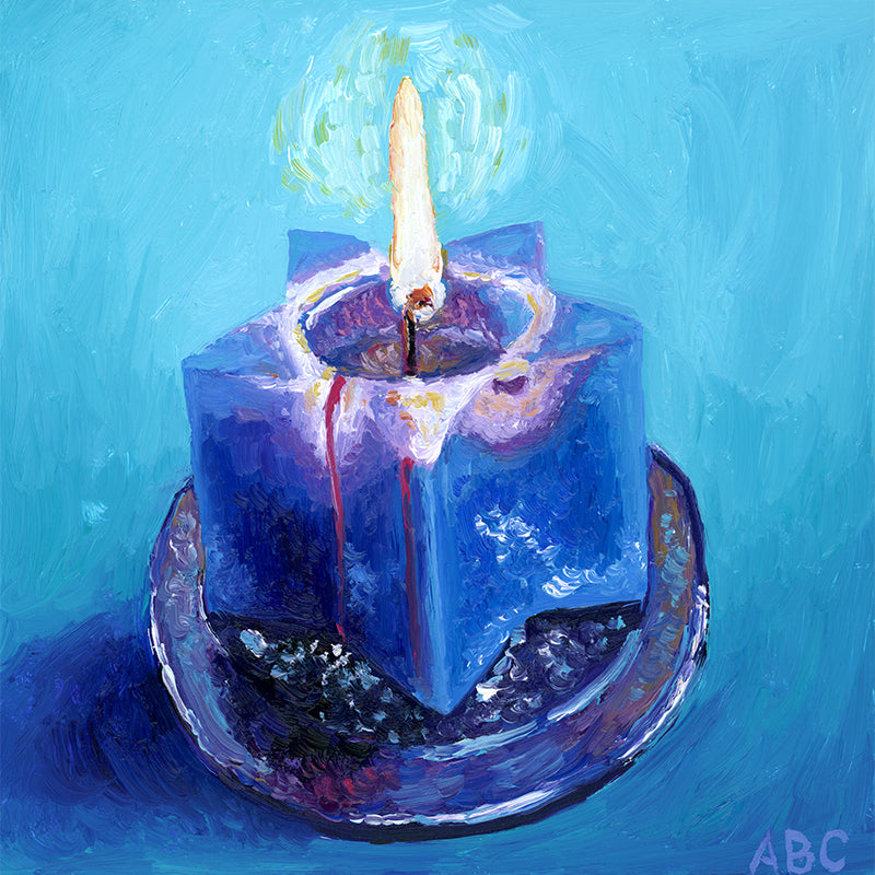Golden Birthday - 6x6 - oil on panel