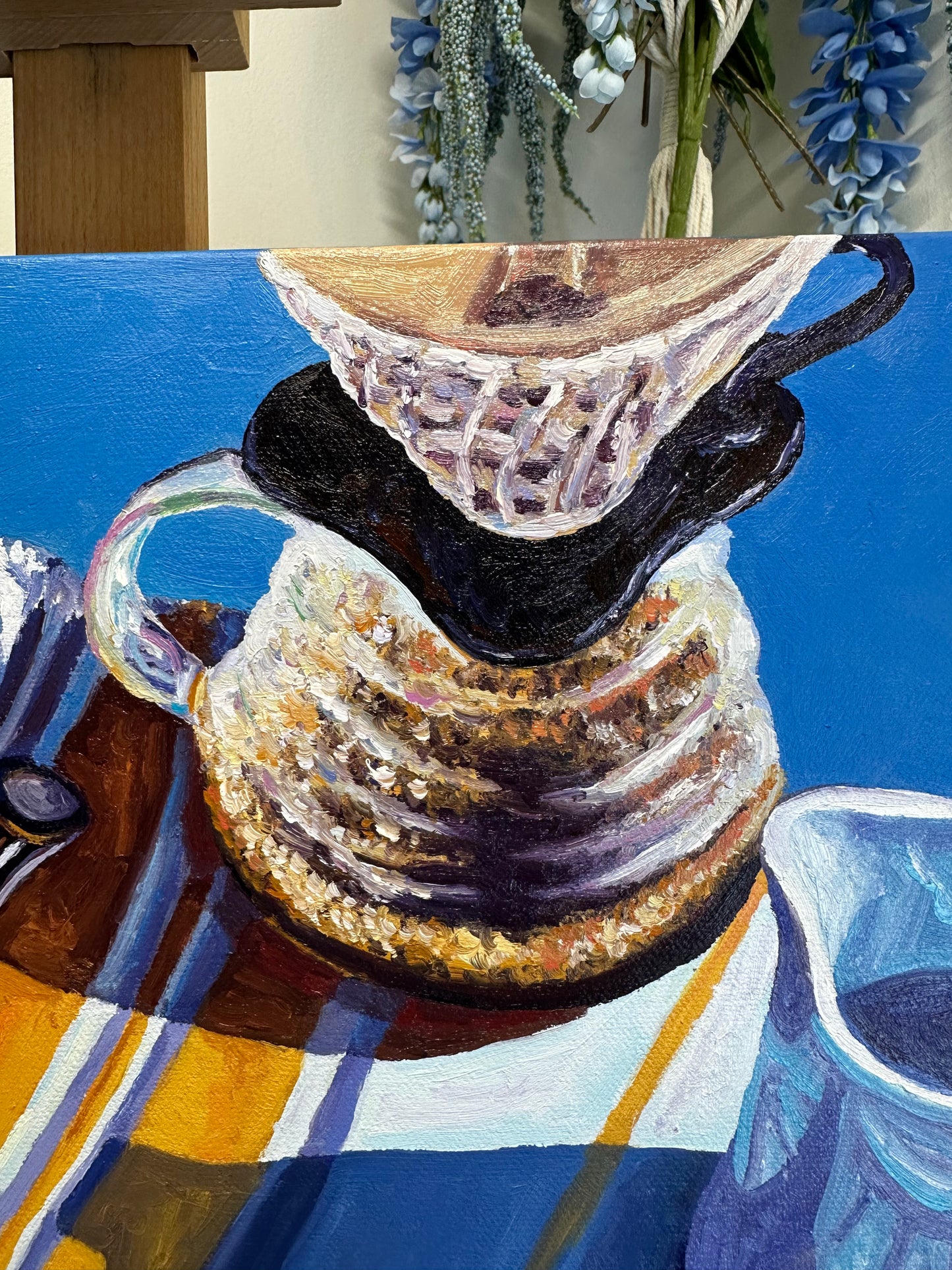 Egg Breakfast - 20x20 - oil on canvas