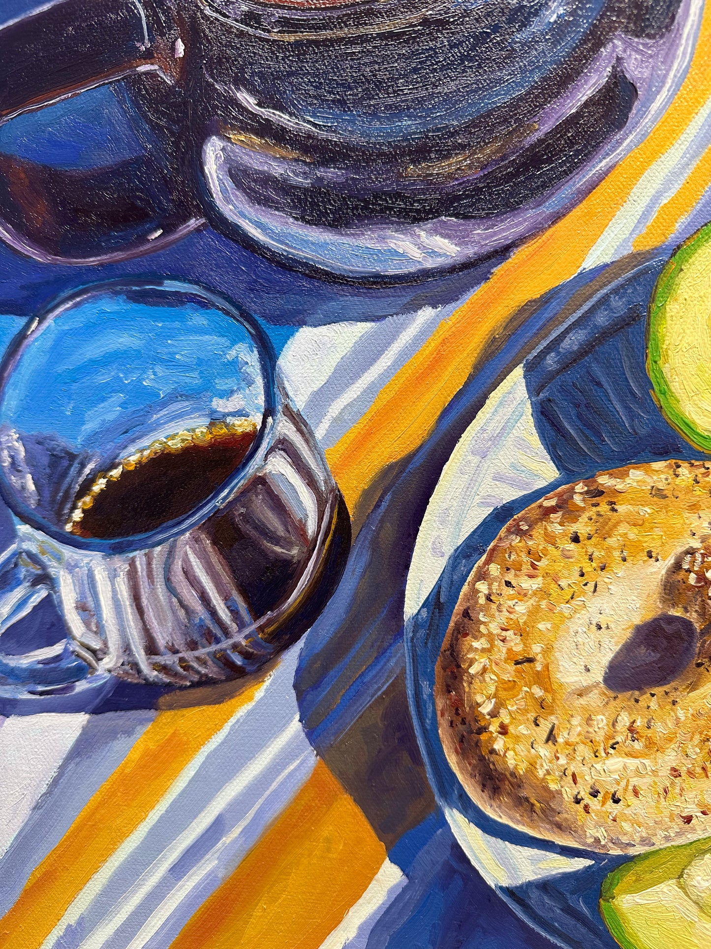 Egg Breakfast - 20x20 - oil on canvas