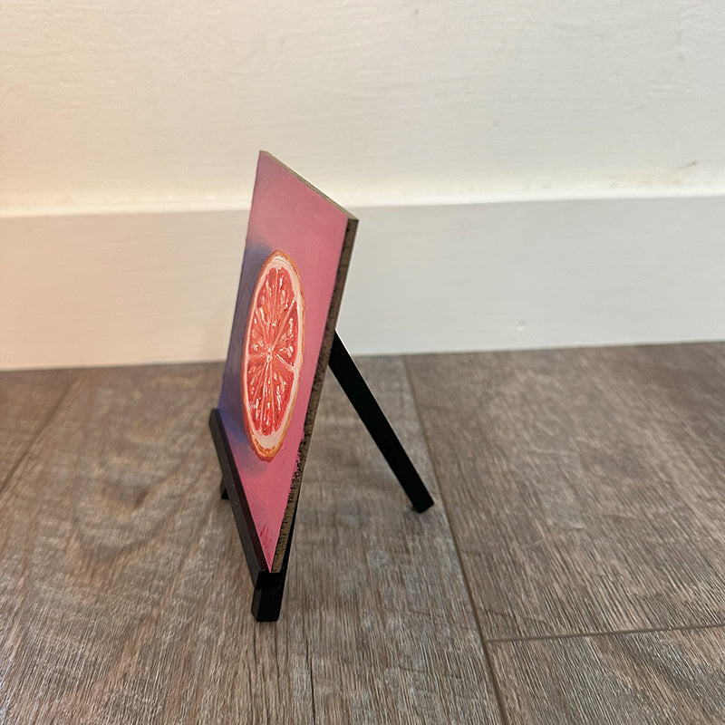 Lil Pink Lemon - 4x4 - oil on panel