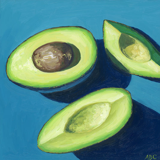 Teal Avocados - Fine Art Print