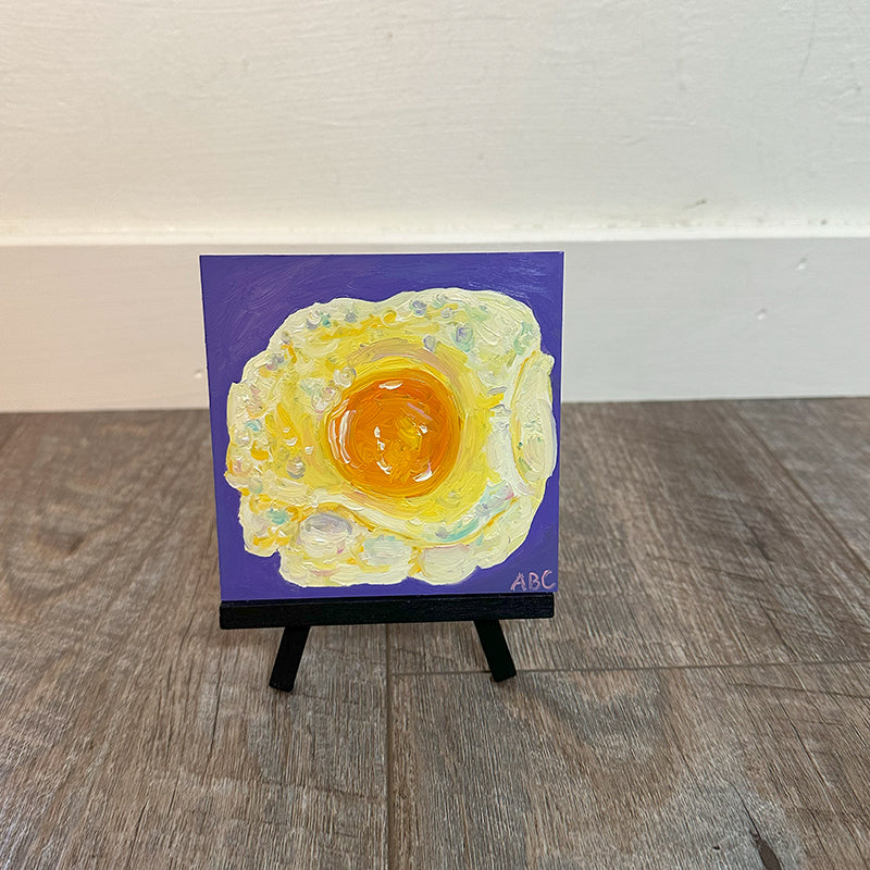 Lil Eggy - 4x4 - oil on panel
