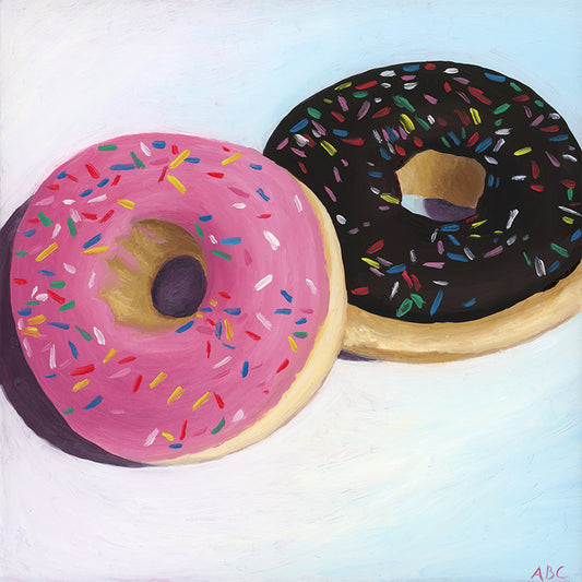 Pink Chocolate Donuts - Fine Art Print