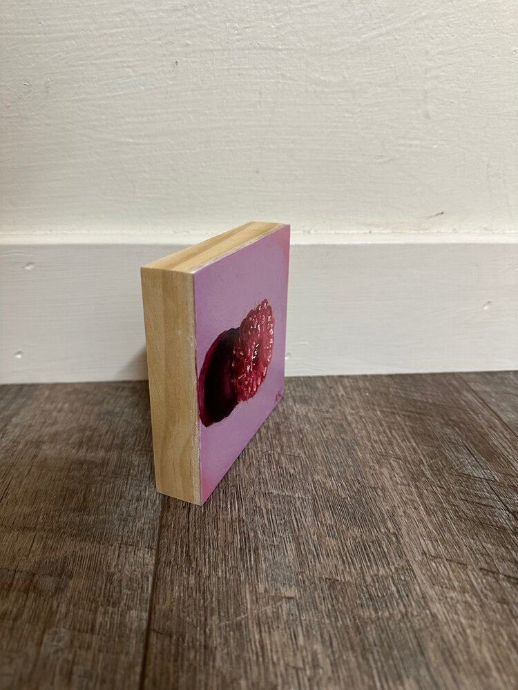 Lil Raspberry - 4x4 - oil on panel